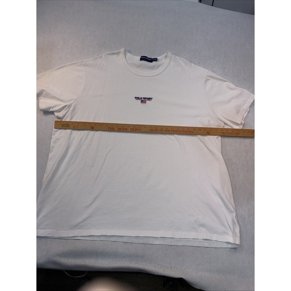 polo Ralph Lauren sport t shirt mens 4XLT white center logo classic short sleeve - Picture 4 of 9